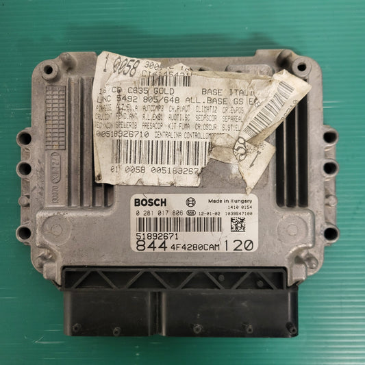 LANCIA DELTA 1.6 MULTIJET ECU / 0281017806 / 51892671 / BOSCH