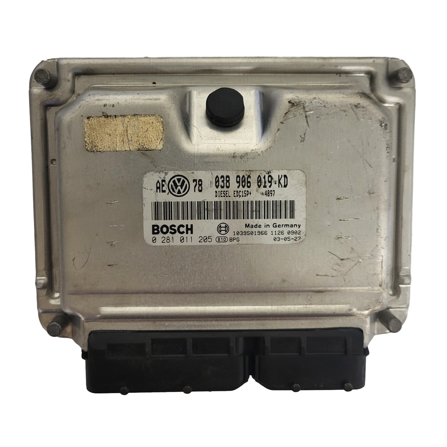VW AUDI SEAT SKODA ECU / 038906019KD / 0281011205 / EDC15P+ / BOSCH