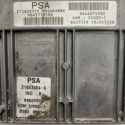 Citroen Peugeot ECU / 9648707780 / 9644674980 / 21647777-0 / SAGEM