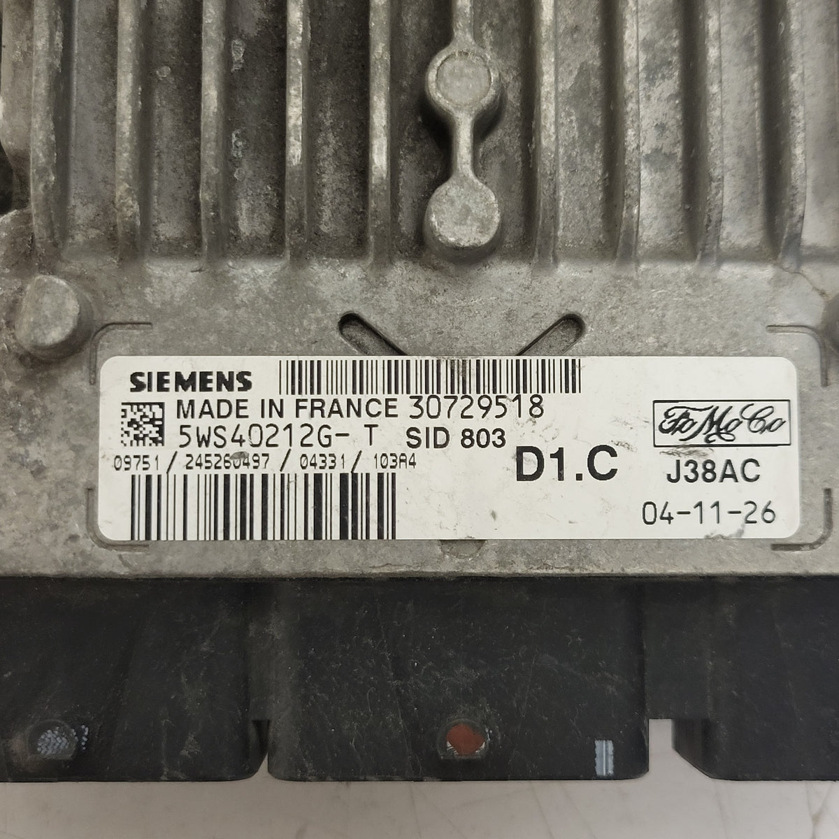 VOLVO S40 V50 ECU / 5WS40212G-T / 30729518 / SID803 / D1.C / SIEMENS - D07-11 - 2