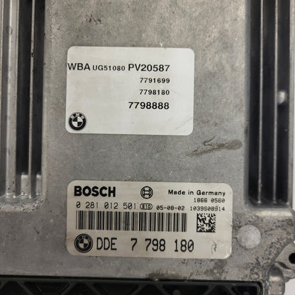 ECU / BMW / 0281012501 / DDE 7798180 / 7798888 / BOSCH