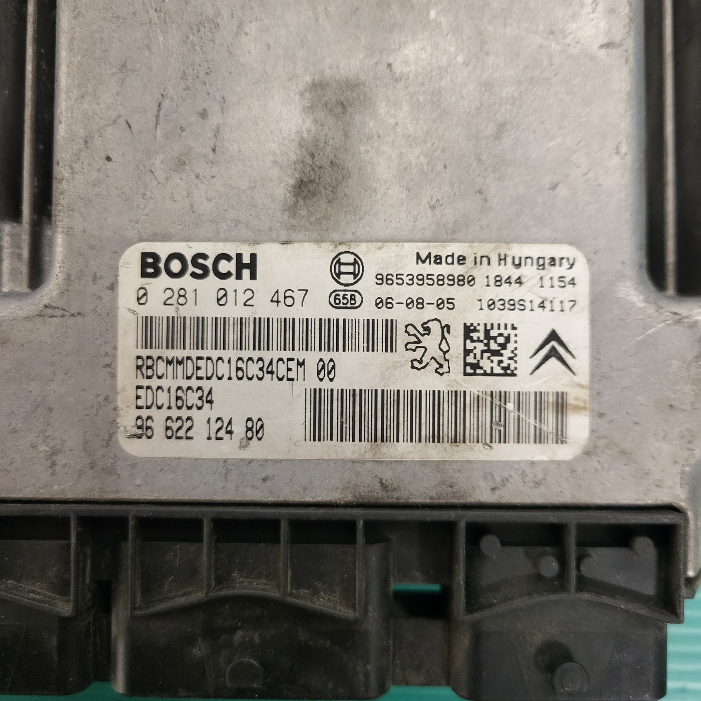 EUGEOT CITROEN PSA / 0281012467 / 9662212480 / 9653958980 / EDC16C34 / BOSCH