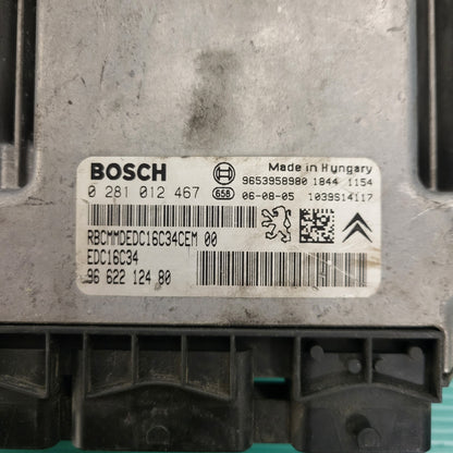EUGEOT CITROEN PSA / 0281012467 / 9662212480 / 9653958980 / EDC16C34 / BOSCH