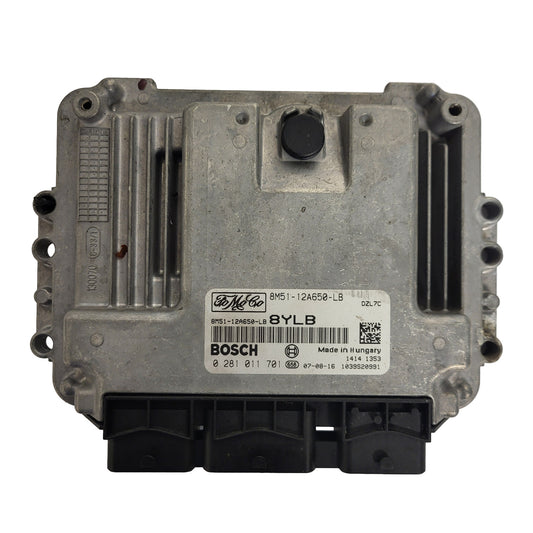 FORD ECU / 0281011701 / 6M51-12A650-NB / 9BXB / 1039S16296 / BOSCH