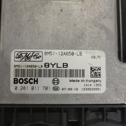 FORD ECU / 0281011701 / 6M51-12A650-NB / 9BXB / 1039S16296 / BOSCH