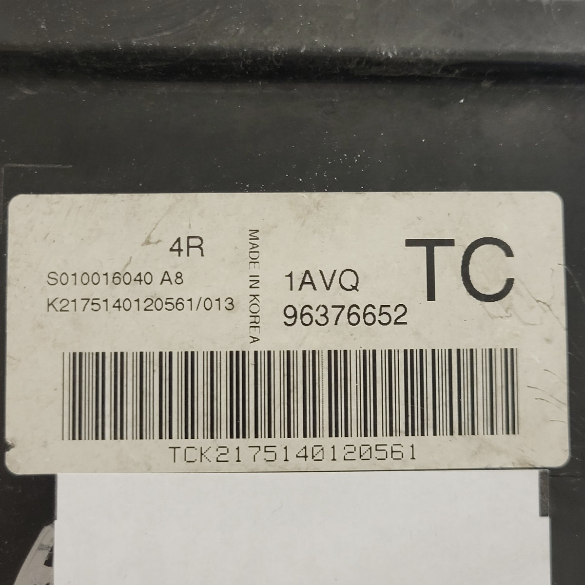 CHEVROLET KALOS ECU / S010016040 A8 / 96376652 / 1AVQ / TC - D07-23 - 2
