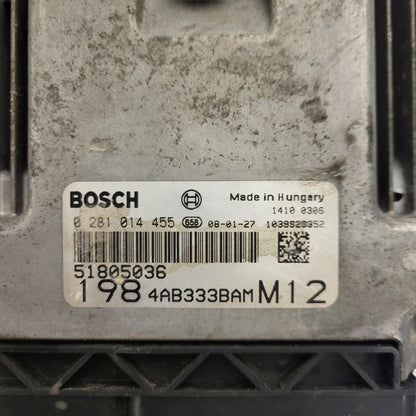 FIAT BRAVO ECU / 0281014455 / 51831927 / BOSCH