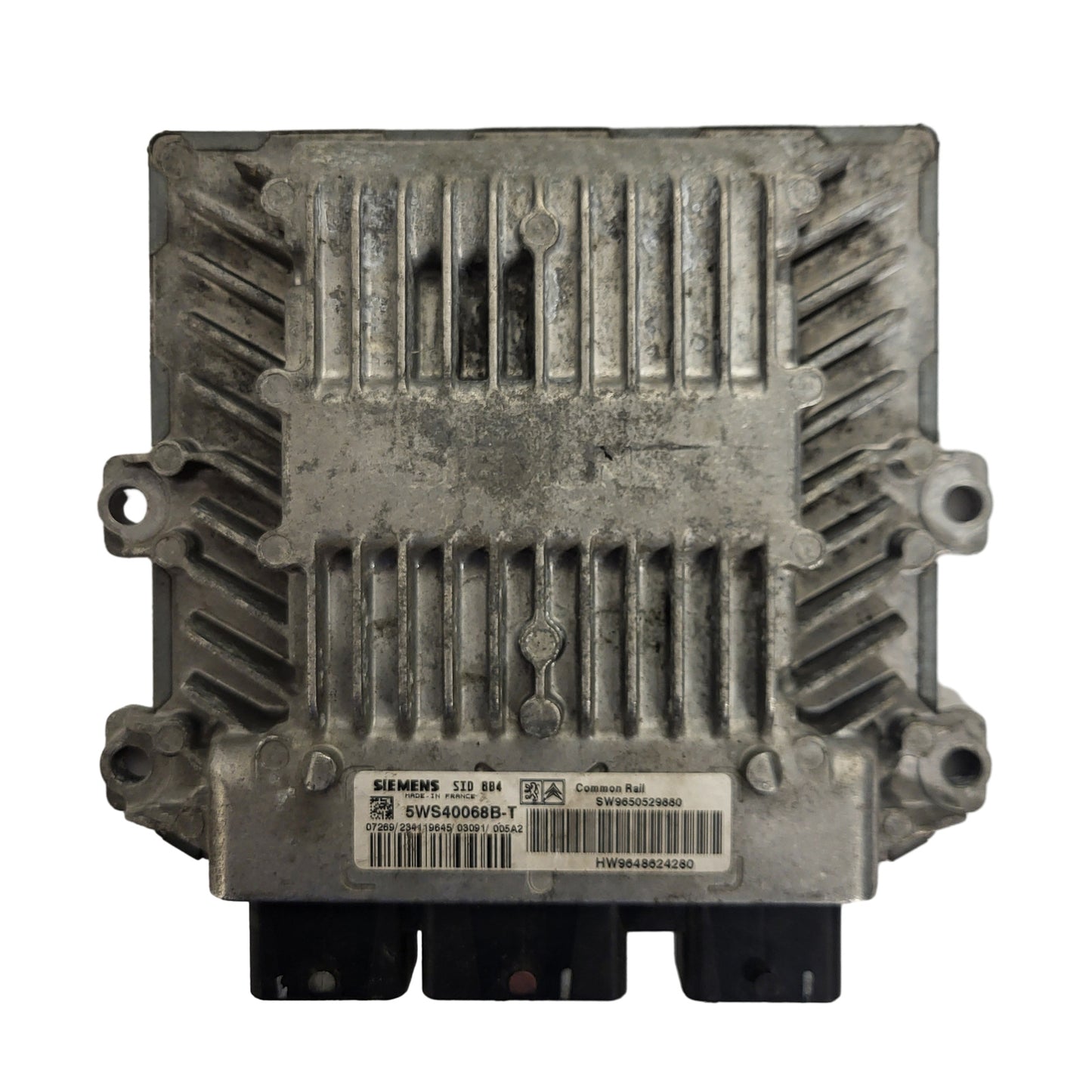 CITROEN C3 ECU / 5WS40068B-T / SW9650529880 / HW9648624280 / SID804 SIEMENS