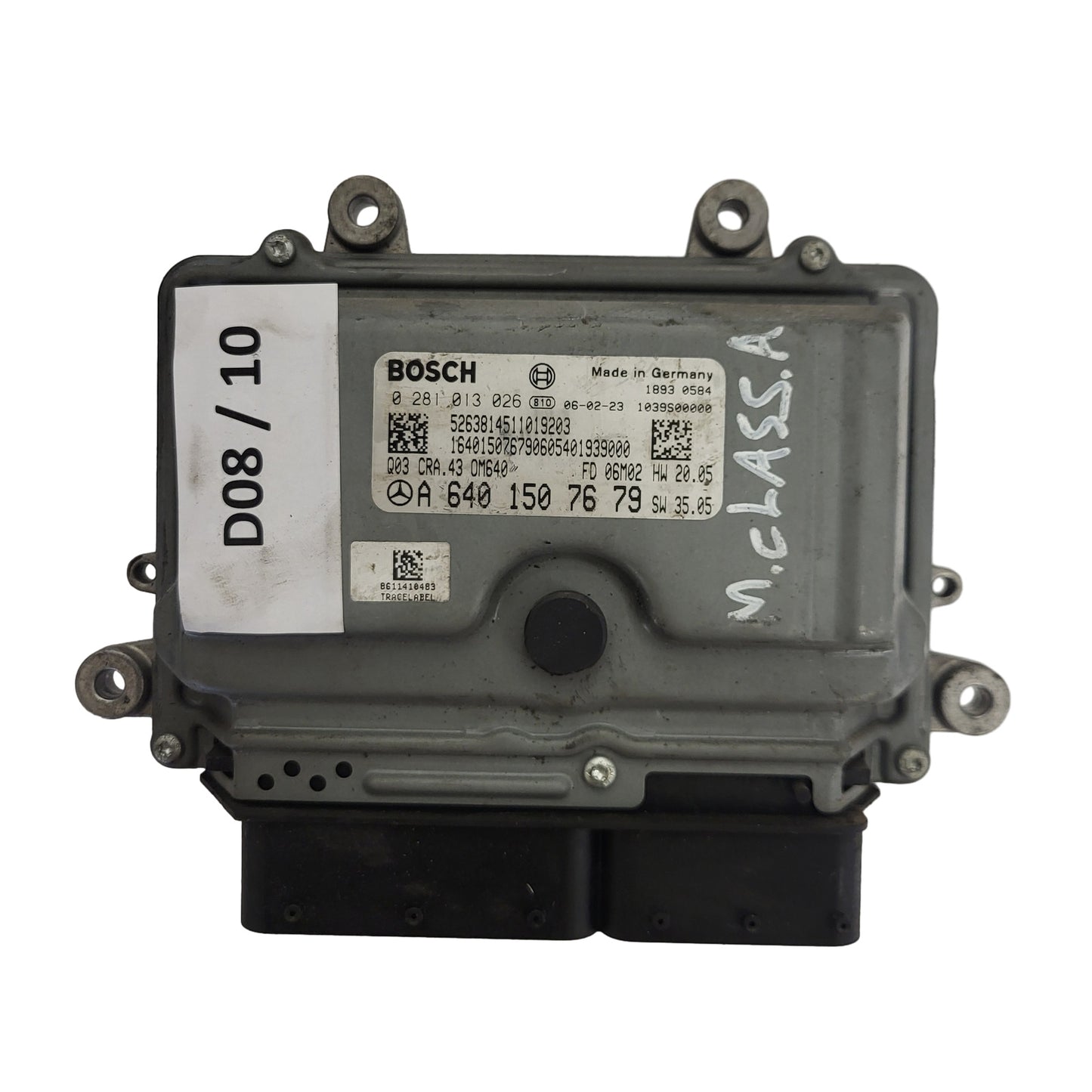 MERCEDES BENZ ECU / A6401507679 / 0281013026 / BOSCH