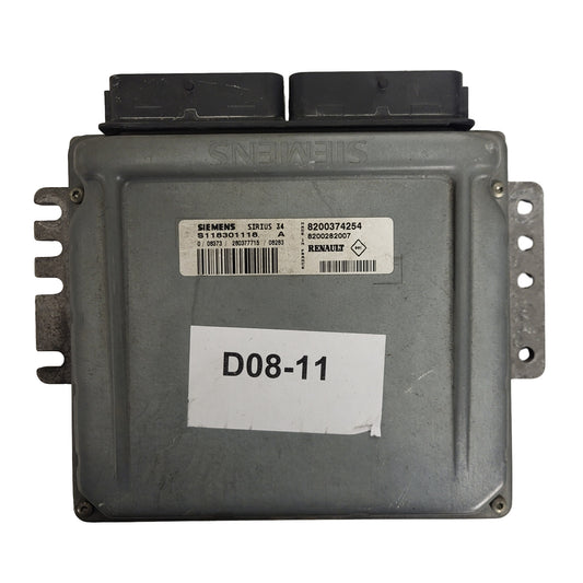 RENAULT ECU / S118301118 / S118301118A / 8200374254 / 8200282007 / SIRIUS 34 SIEMENS