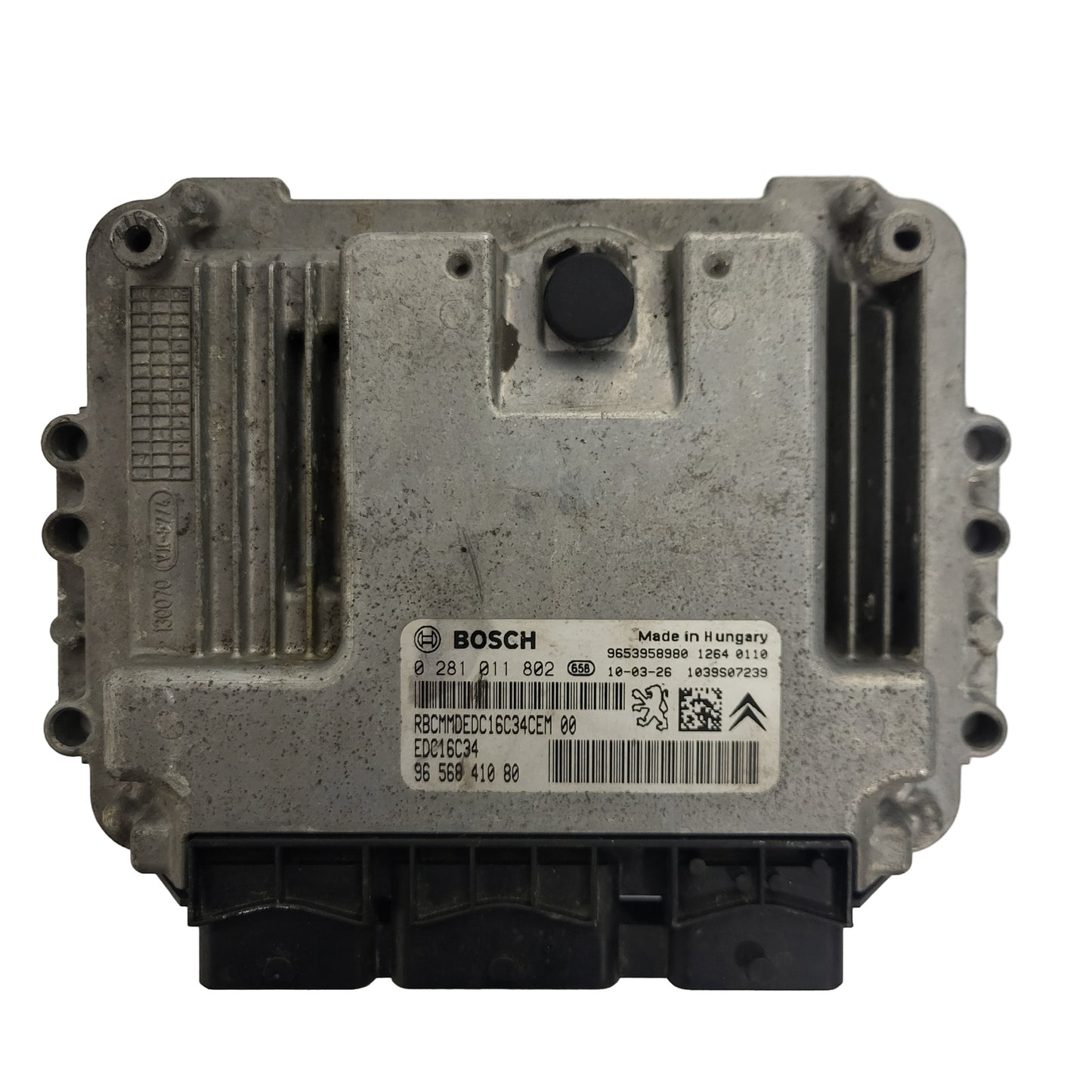 PEUGEOT CITROEN ECU / 0281011802 / 9656841080 / 9653958980 / EDC16C34 / BOSCH