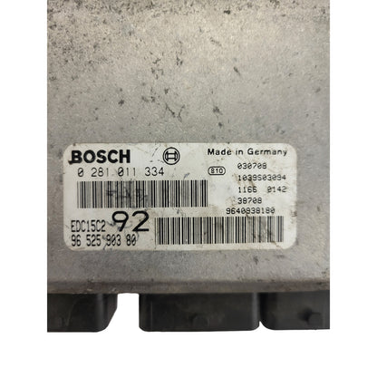 Peugeot Citroen ECU / 0281011334/ 9652590380 / EDC15C2 / BOSCH
