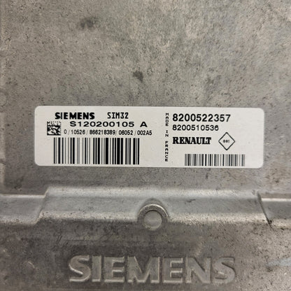 Renault Clio 3 ECU / S120200105A / 8200522357 / 8200510536 / SIM32 / S120200105