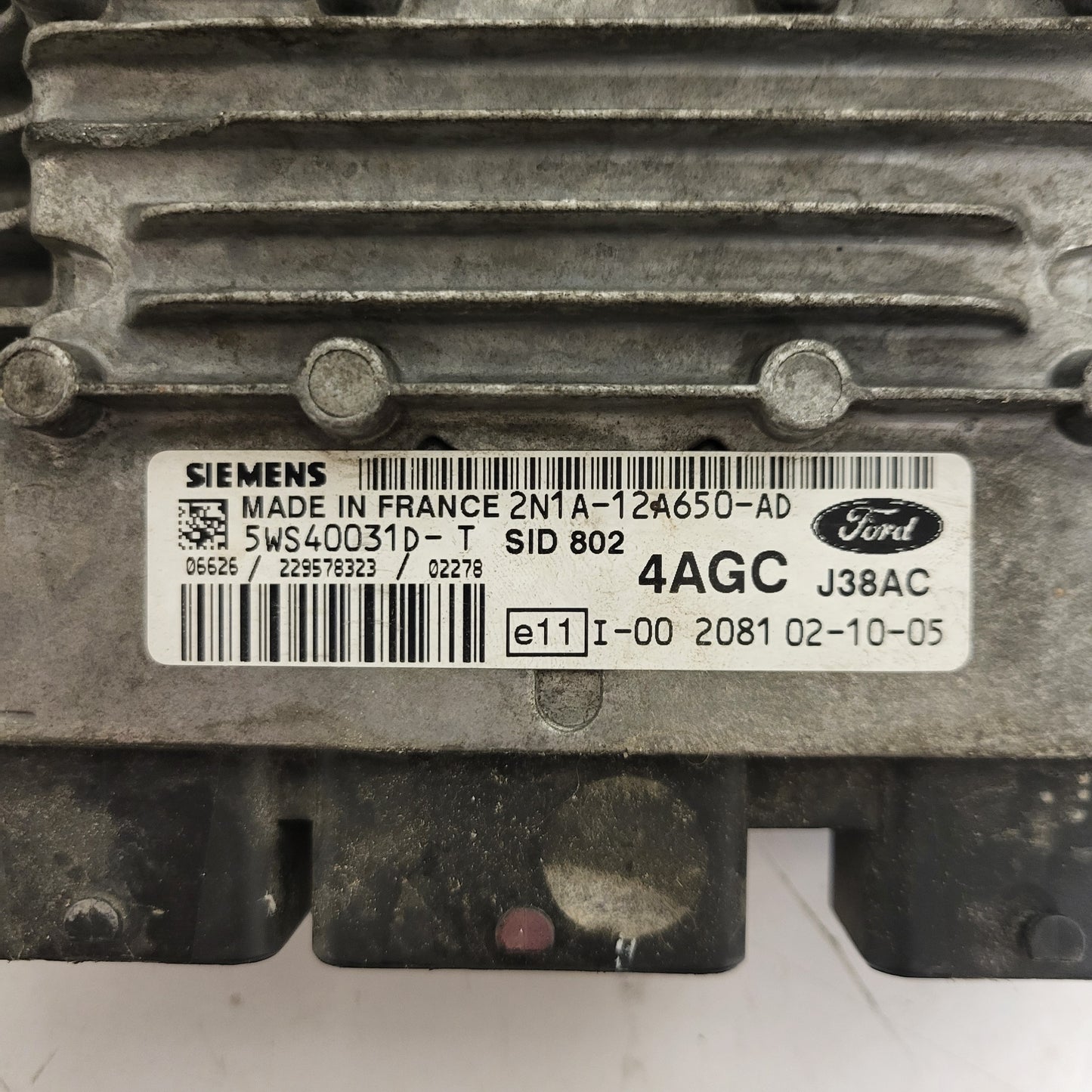 FORD FUSION ECU / 2N1A-12A650-AD / 5WS40031D-T / SID802 / J38AC / 4AGC