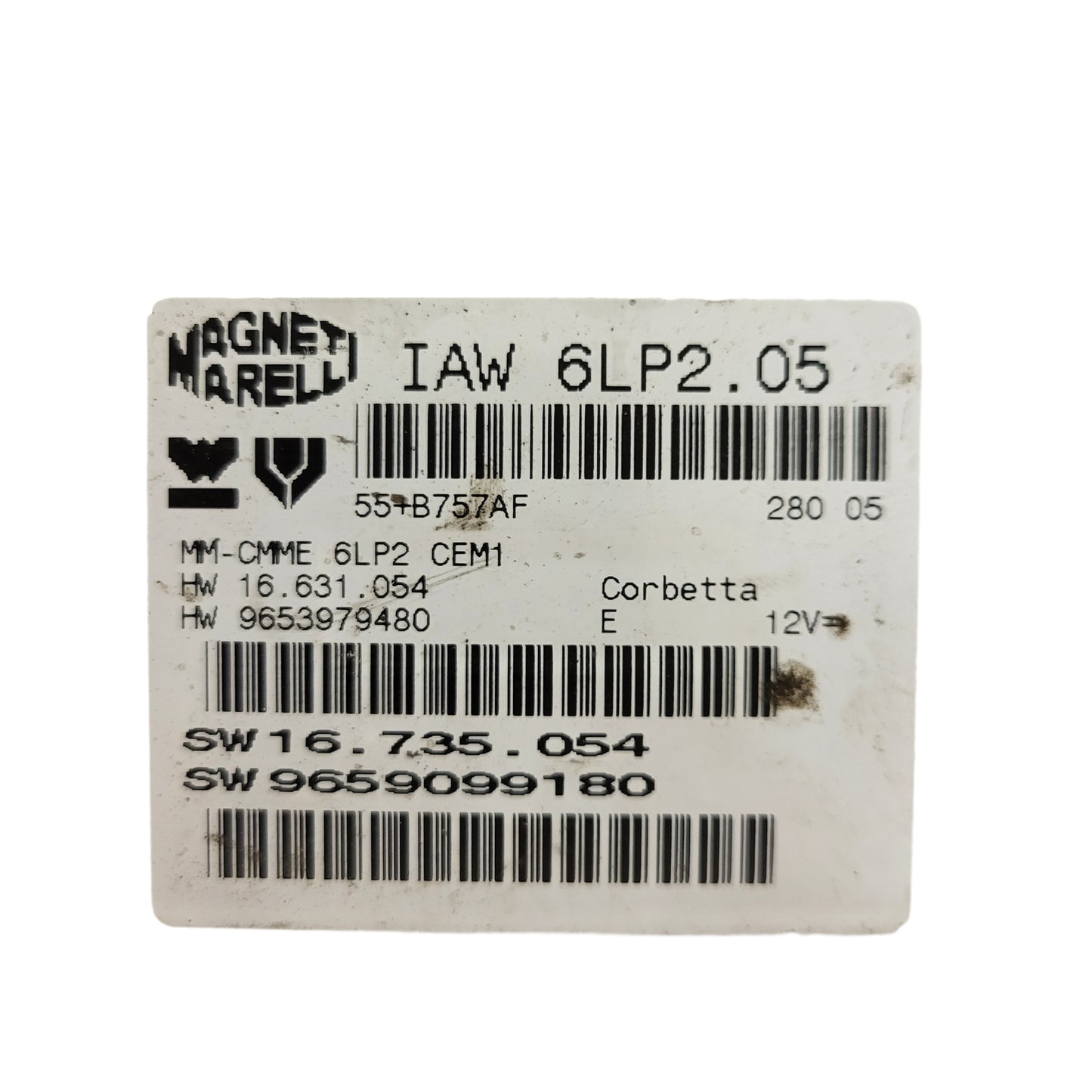 PEUGEOT CITROEN ECU / IAW 6LP2.05 / 9659099180 / 9653979480 / MAGNETI MARELLI