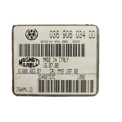 VW POLO ECU / 036906034DD / IAW 4MV.DD / 61600.663.07 / MAGNETI MARELLI