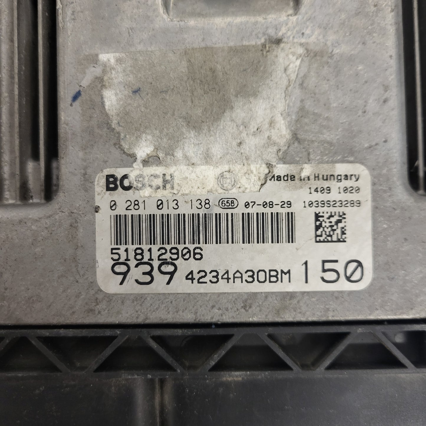 ALFA 159 ECU / 0281013138 / 51812906 / BOSCH