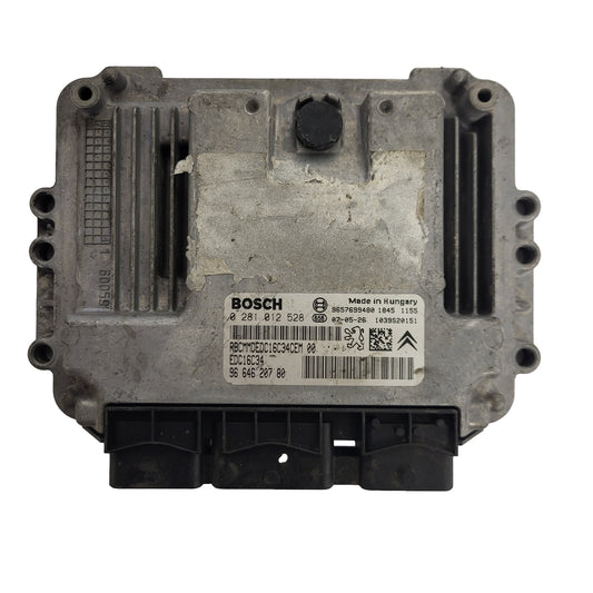 PEUGEOT CITROEN ECU / 0281012528 / 9664620780 / EDC16C34 / 9657699480 / BOSCH