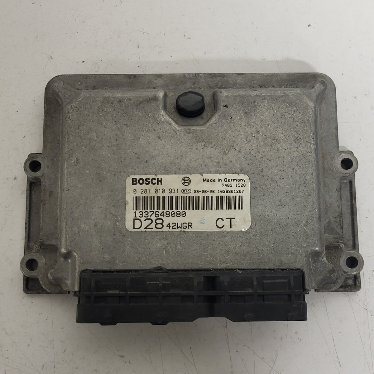 FIAT DUCATO JUMOER BOXER ECU / 0281010931 / 1337648080 / D28 BOSCH - D10-03 - 1