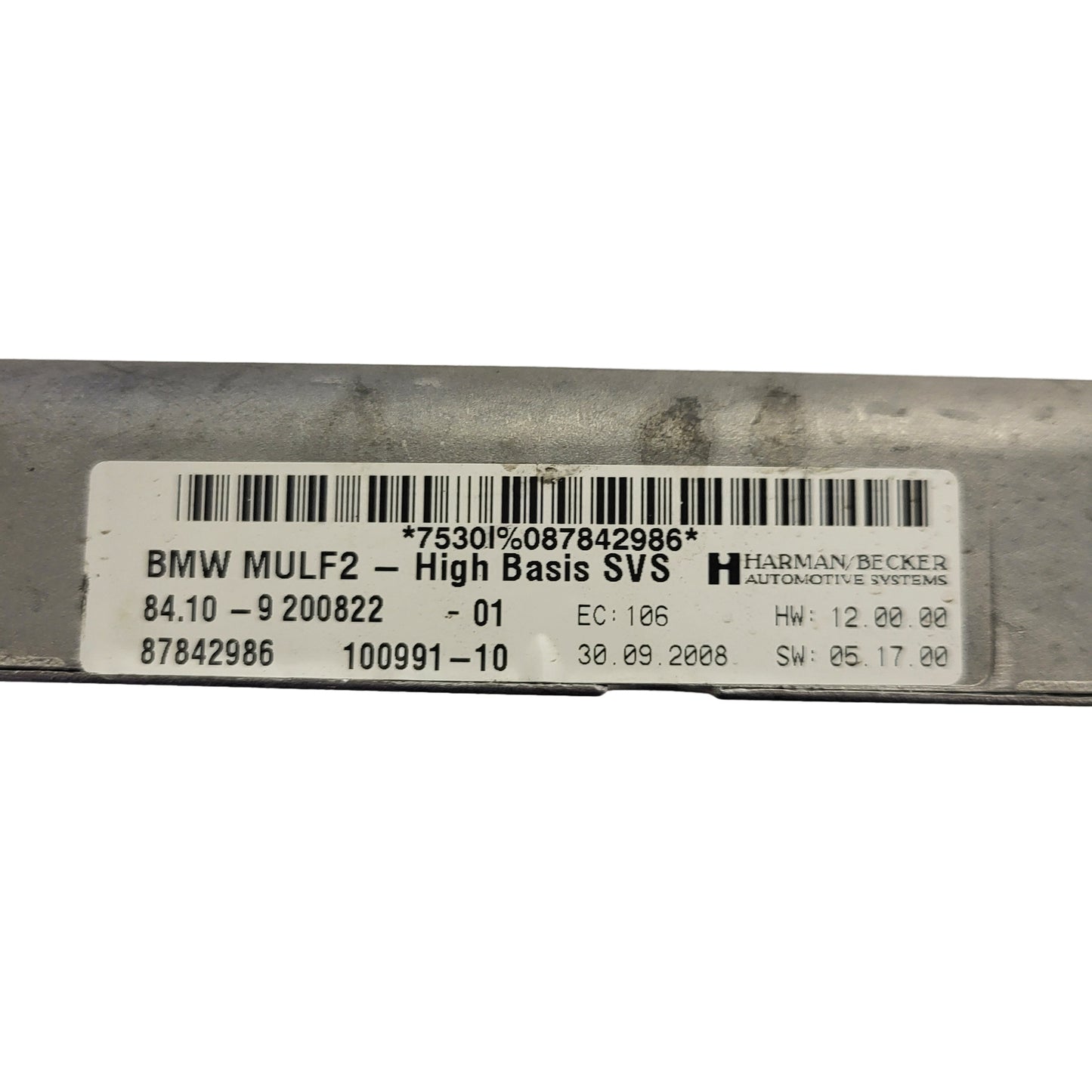 BMW BLUETOOTH MODULE ECU  / MULF 2 / T8G-MULF2-HI / 84.10-9200822 /