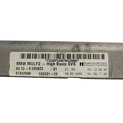 BMW BLUETOOTH MODULE ECU  / MULF 2 / T8G-MULF2-HI / 84.10-9200822 /