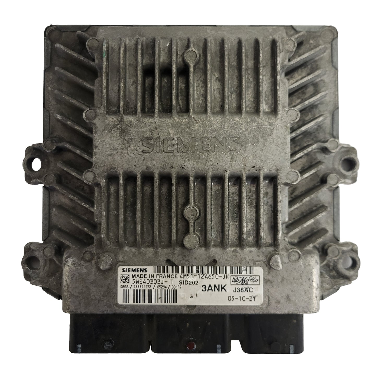 FORD ECU / 4M51-12A650-JK / 5WS40303J-T / 3ANK / SID202 / SIEMENS