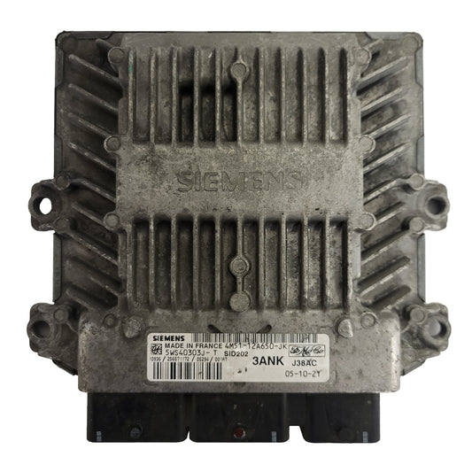 FORD ECU / 4M51-12A650-JK / 5WS40303J-T / 3ANK / SID202 / SIEMENS