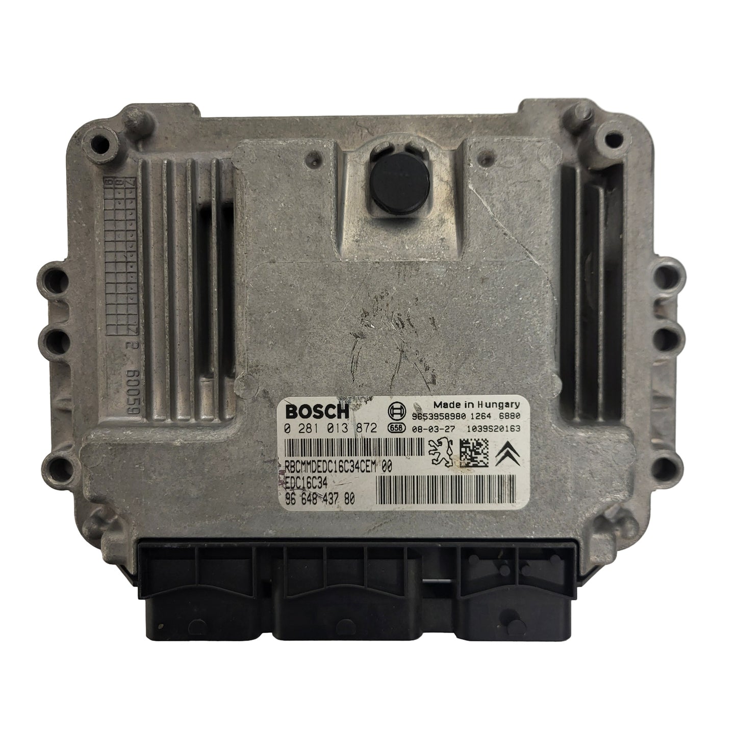 Peugeot Citroen ECU / 0281013872 / 9664843780 / EDC16C34 / BOSCH