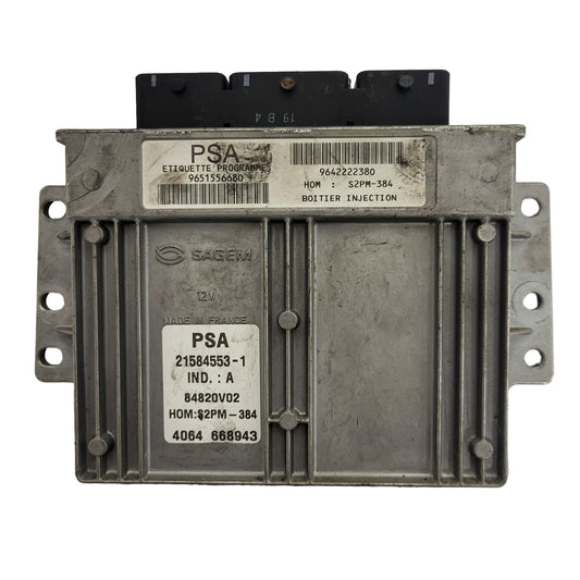 PEUGEOT CITROEN ECU / 21584553-1 / 9651556680 / 9642222380 / S2PM-384 / SAGEM