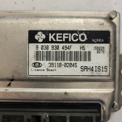 KIA PICANTO ECU / 9030930494F / 39110-02045 / SAH4IS18 / KEFICO