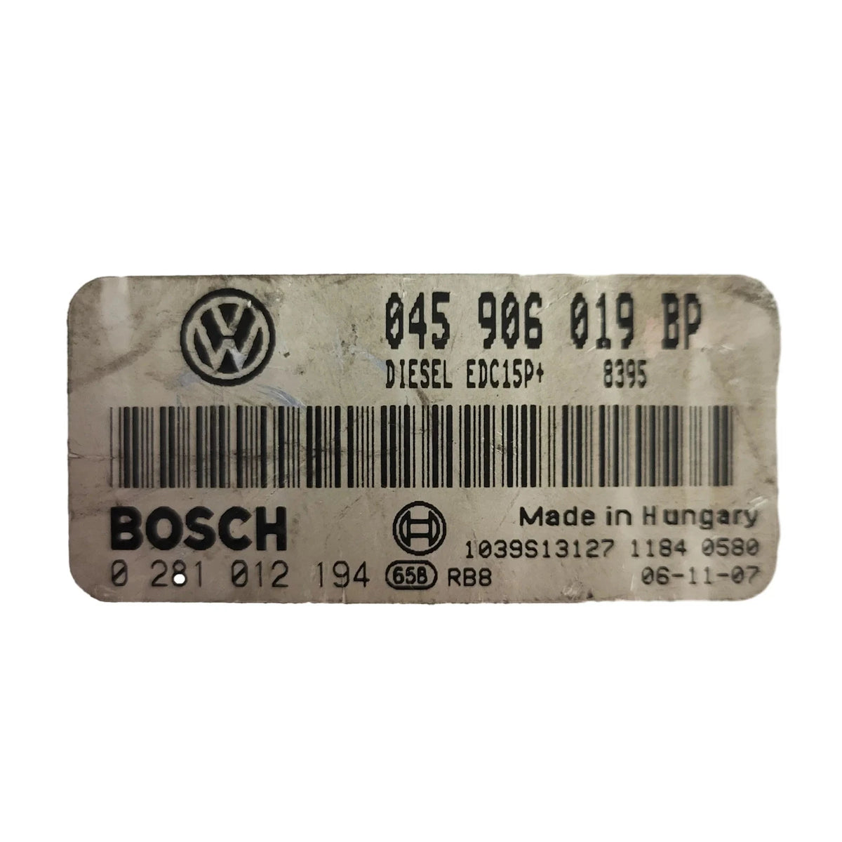 VOLKSWAGEN POLO IV 9N3 ECU / 045906019BP / 0281012194 / EDC15P+ / BOSCH - D11-09 - 2
