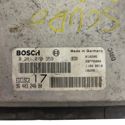 FIAT SCUDO JUMPY EXPERT ECU / 0281010259 / 9640324880 / EDC15C2 / BOSCH