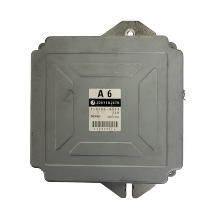 SUBARU LEGACY ECU / 112200-8332 / A6 / 22611AJ670 / DENSO