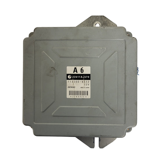 SUBARU LEGACY ECU / 112200-8332 / A6 / 22611AJ670 / DENSO