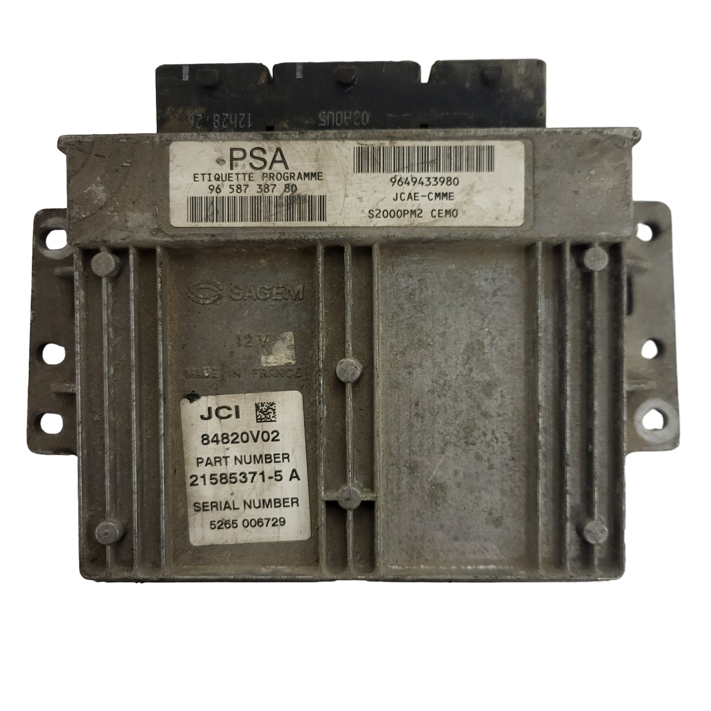 PEUGEOT CITROEN ECU / 21585371-5 21585371-5A 9658738780 9649433980 JCAE-CMME