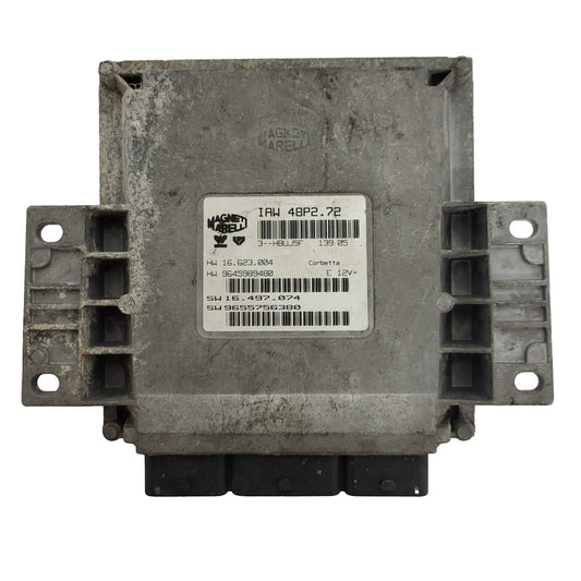 PEUGEOT CITROEN ECU / IAW 48P2.72 / SW 9655756380 / HW 9645989480