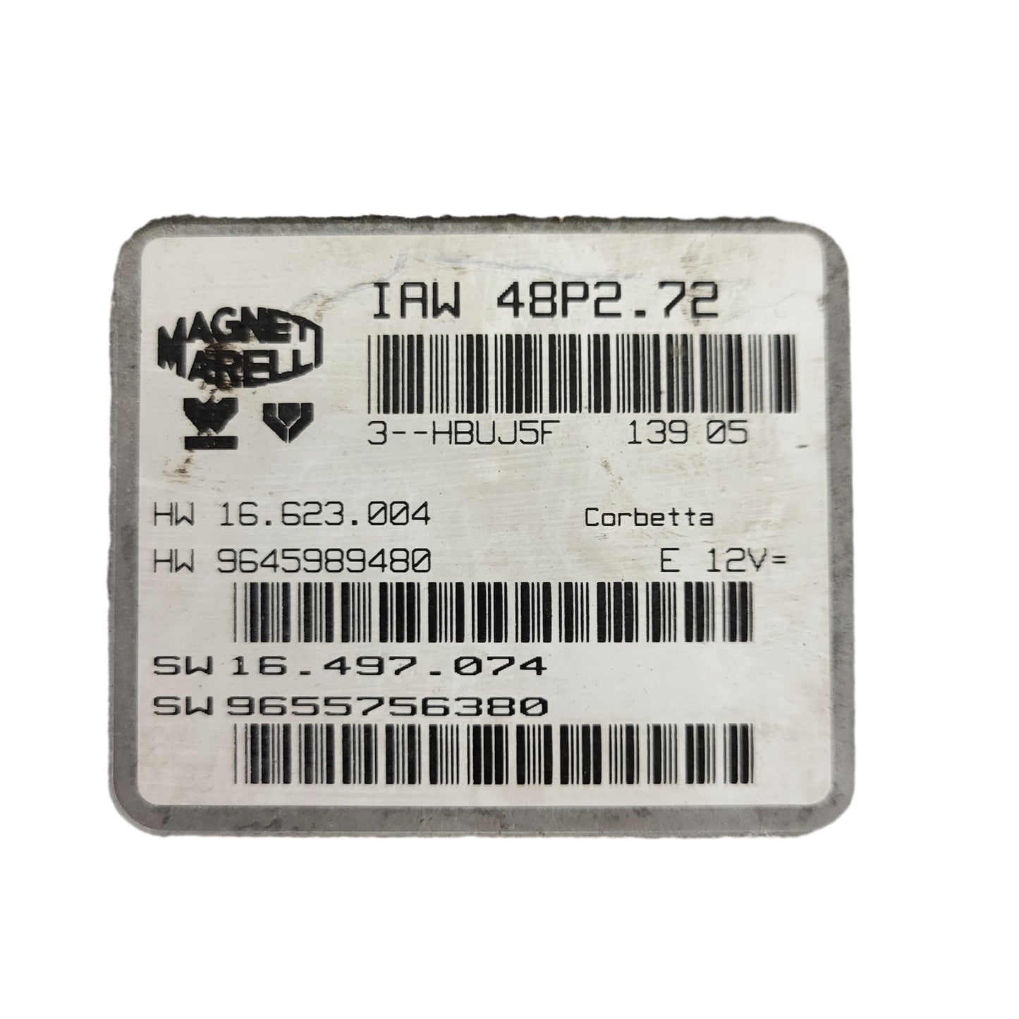 PEUGEOT CITROEN ECU / IAW 48P2.72 / SW 9655756380 / HW 9645989480