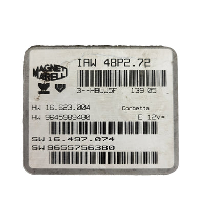 PEUGEOT CITROEN ECU / IAW 48P2.72 / SW 9655756380 / HW 9645989480