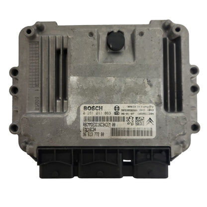 Peugeot Citroen ECU / 0281011863 / 9661377280  / EDC16C34 / 9653958980 / BOSCH