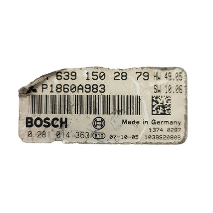 MITSUBISHI COLT ECU / A6391502879 / P1860A983 / 0281014363 / BOSCH