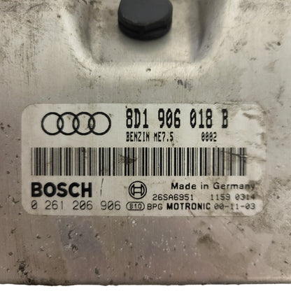 AUDI A3 ECU / 8D1906018B / 0261206906 / ME7.5 / BOSCH