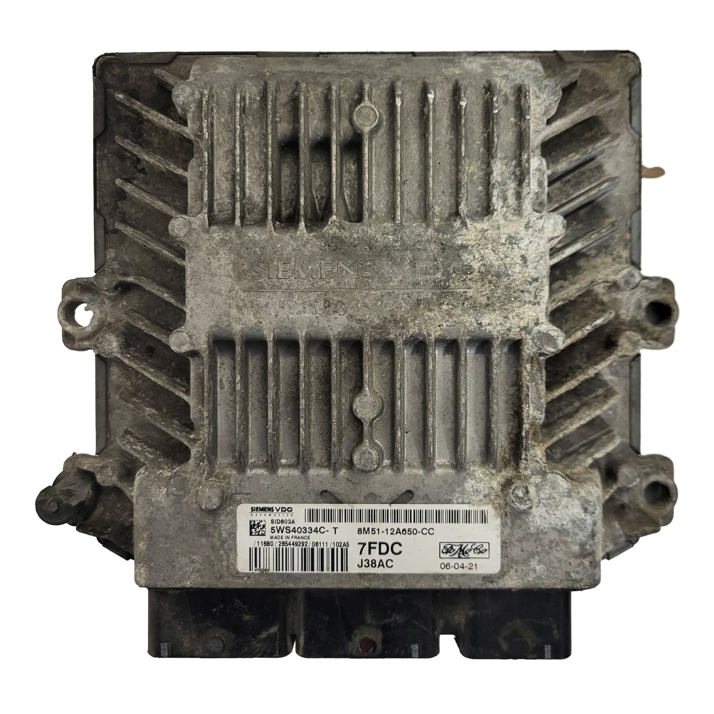 FORD C-MAX ECU / 5WS40334C-T / 8M51-12A650-CC / 7FDC / J38AC SID803A / SIEMENS
