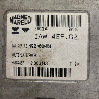 FIAT MULTIPLA BIPOWER ECU / 55184487 / IAW 4EF.G2 / HW226 / MAGNETI MARELLI