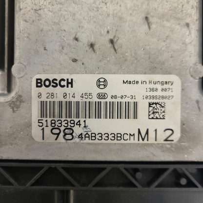 FIAT BRAVO ECU / 0281014455 / 51831927 / BOSCH