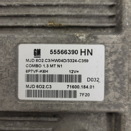 OPEL COMBO ECU / 55566390 / MJD 6O2.C3 / HW04D  / 71600.184.01