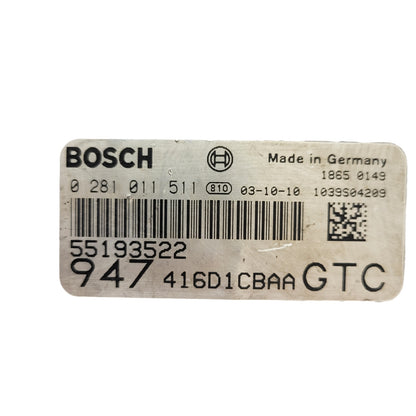 ALFA ROMEO 156 ECU / 0281011511 / 55193522 / BOSCH