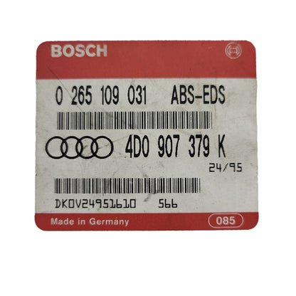 AUDI A4 A6 A8 ABS ECU / 0265109031 / 4D0907379K / BOSCH