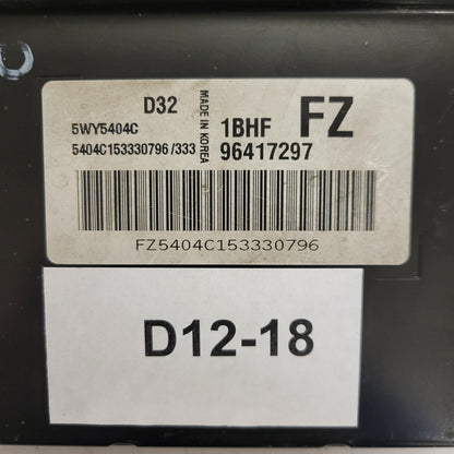 CHEVROLET MATIZ ECU / 5WY5404C / 96417297 / 1BHF / D32 / FZ