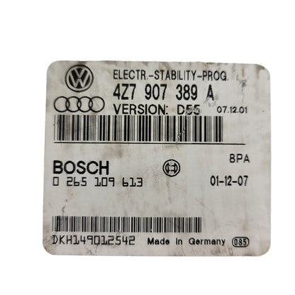 AUDI A6 ALLROAD ECU / 4Z7907389A / 0265109613 / D55 / BOSCH
