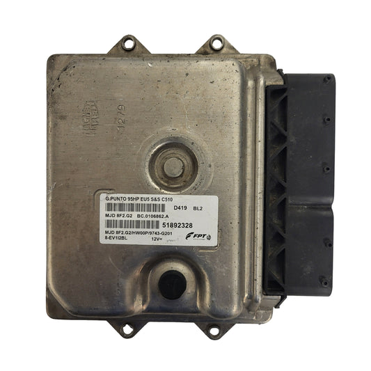 FIAT GRANDE PUNTO ECU / 51892328 / MJD 8F2.G2 / HW00P / D419 / FPT